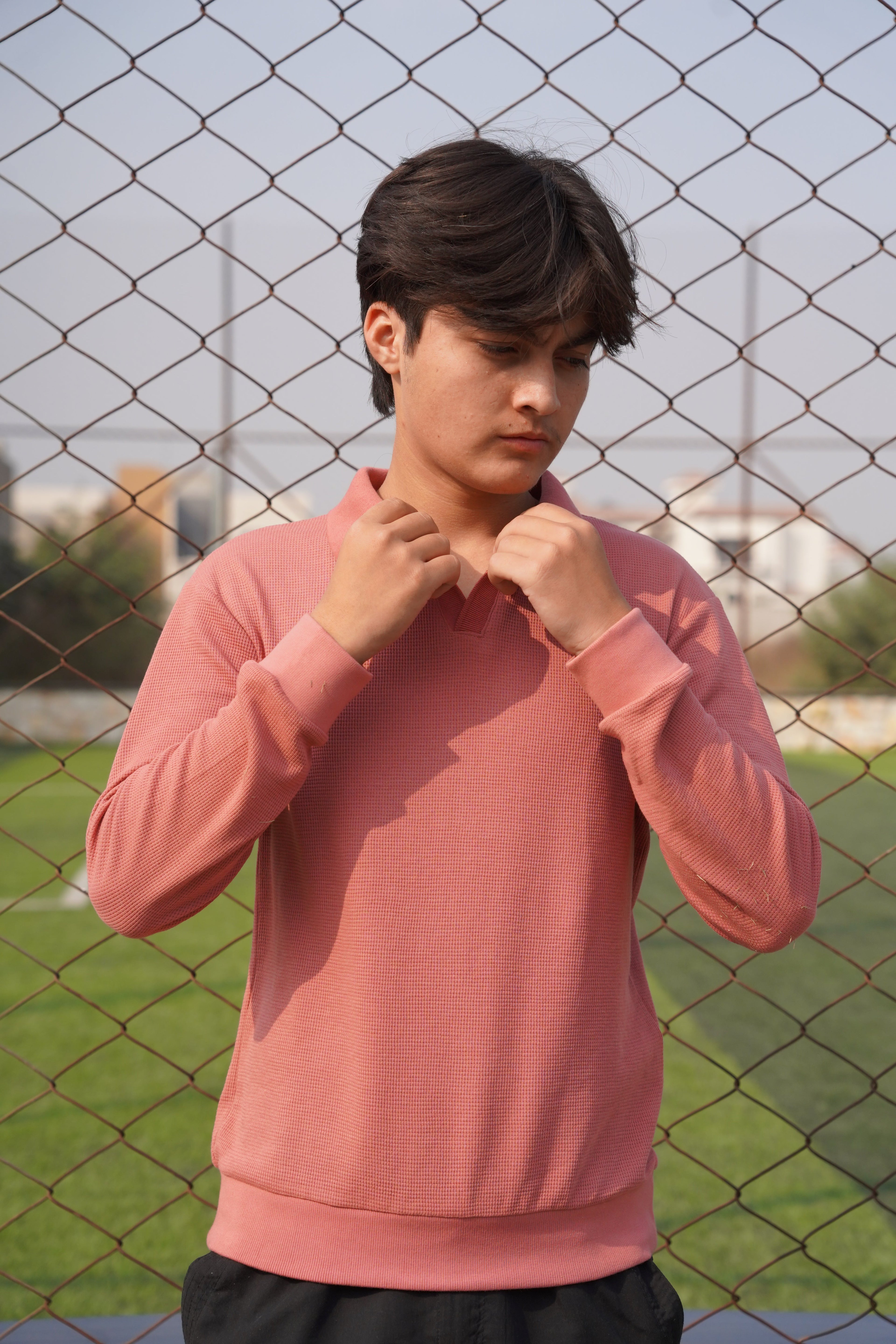 Rose Gold Johnny Collar | Polo