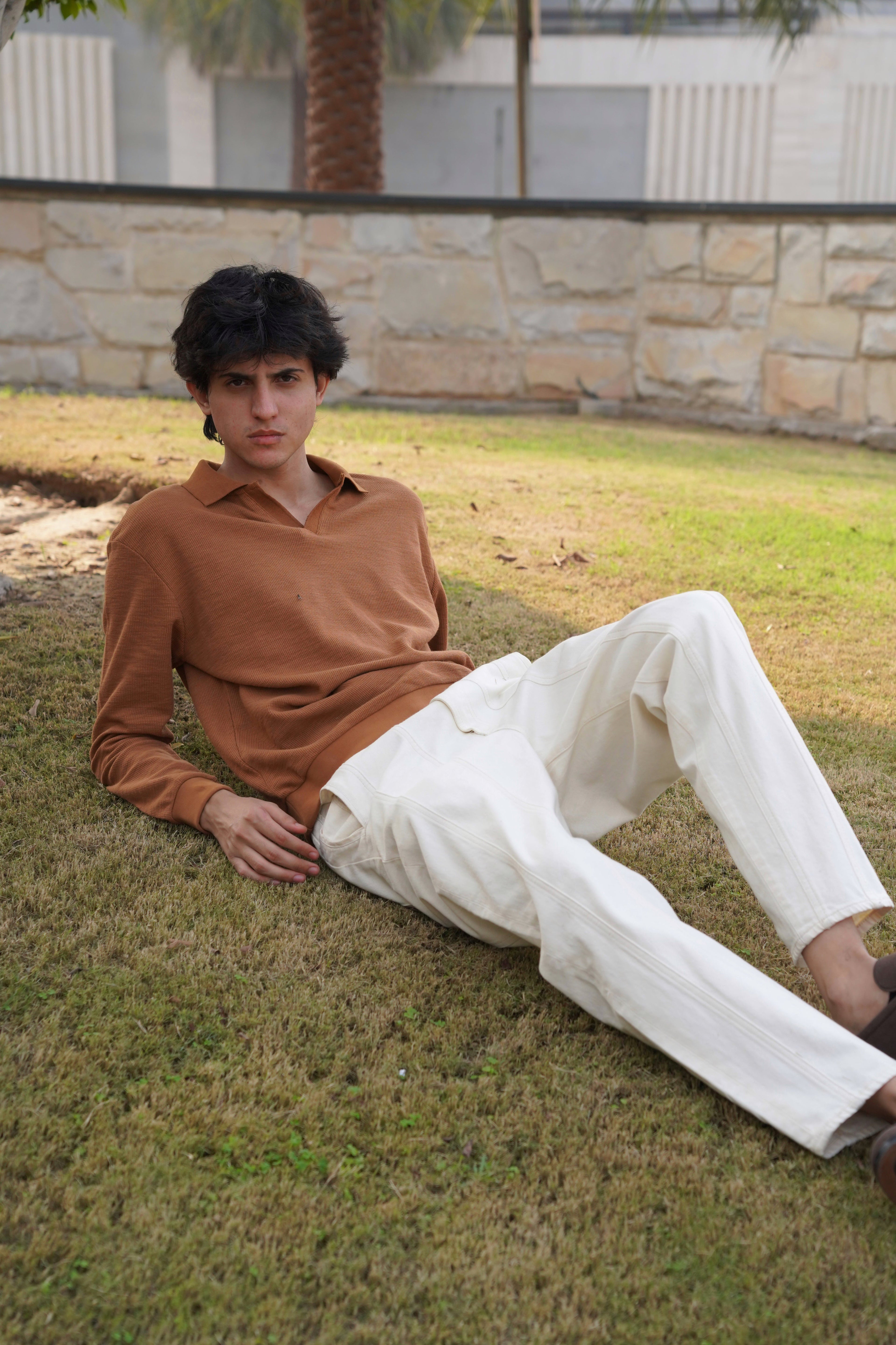 Russet Johnny Collar | Polo