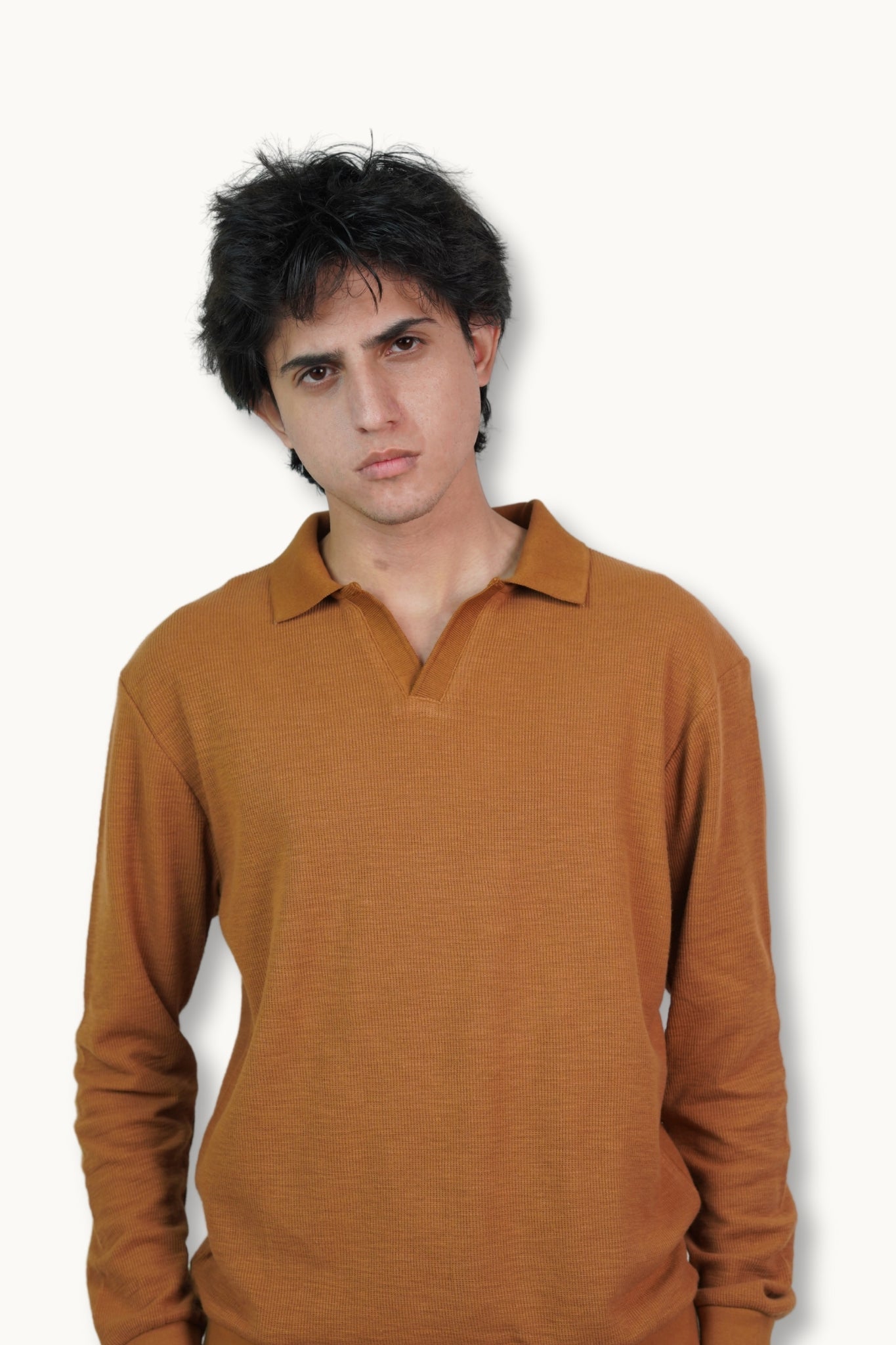 Russet Johnny Collar | Polo