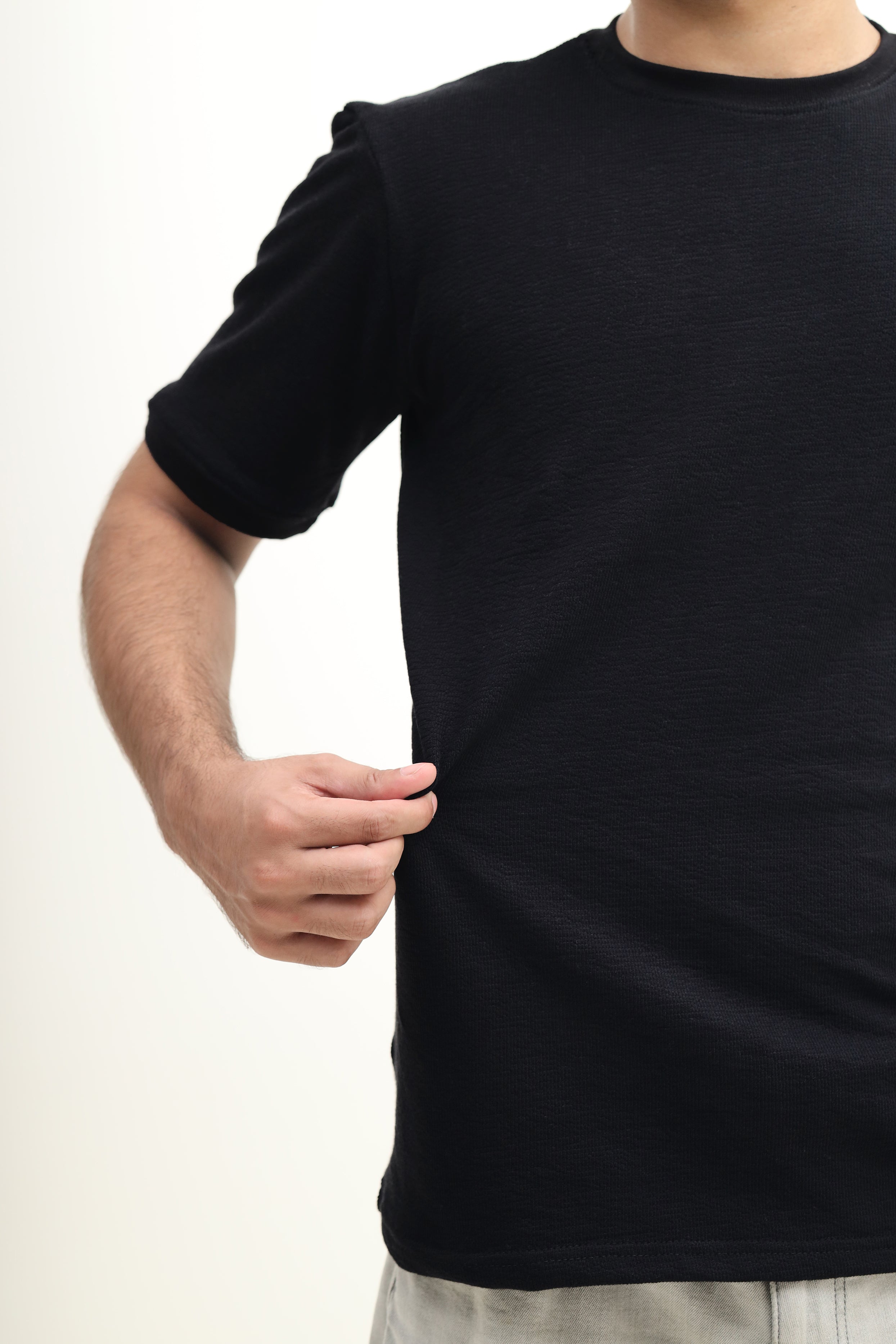Textured Black |Tee