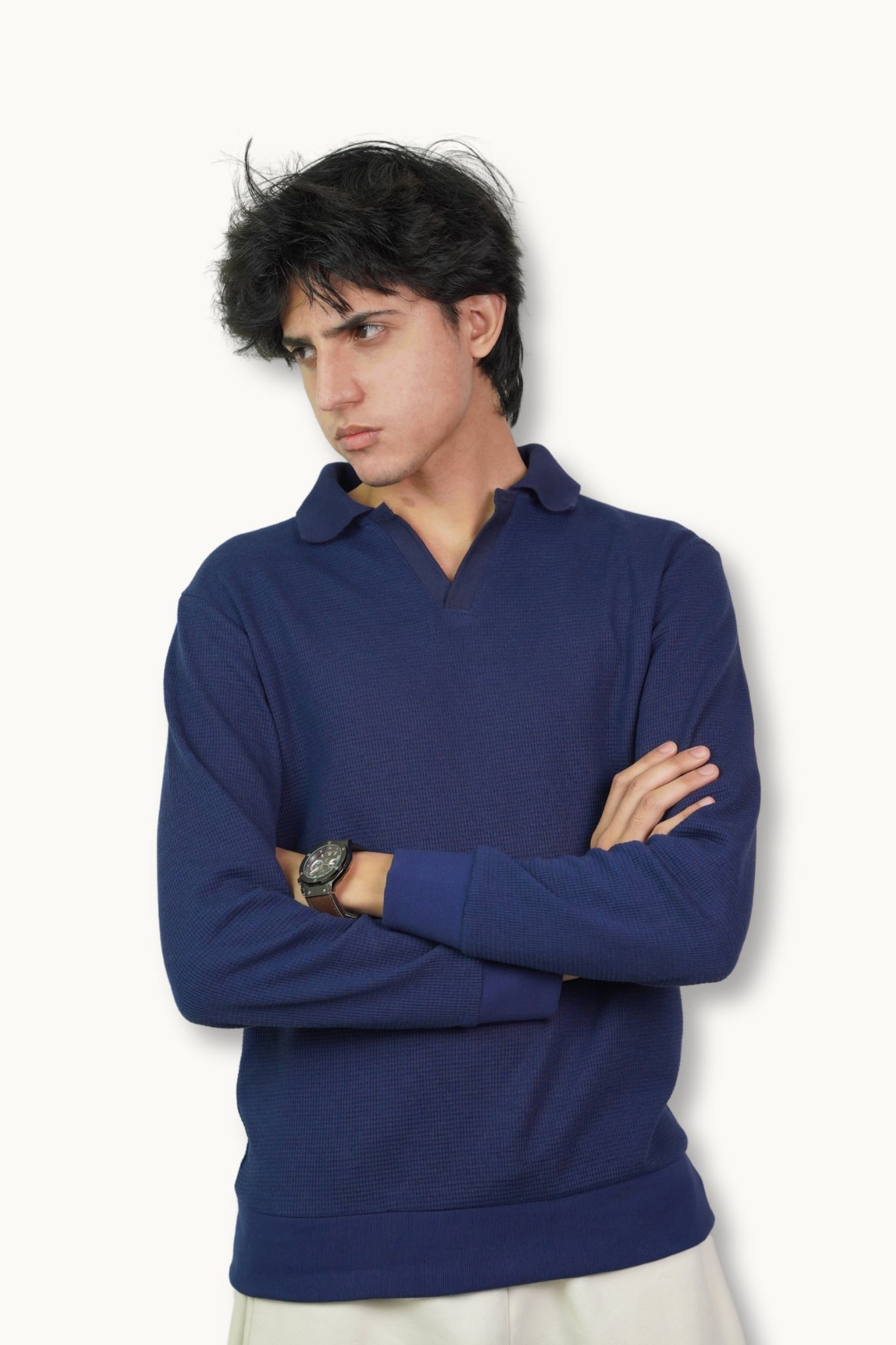 Royal Blue Johnny Collar | Polo