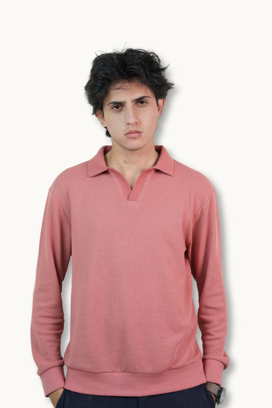 Rose Gold Johnny Collar | Polo