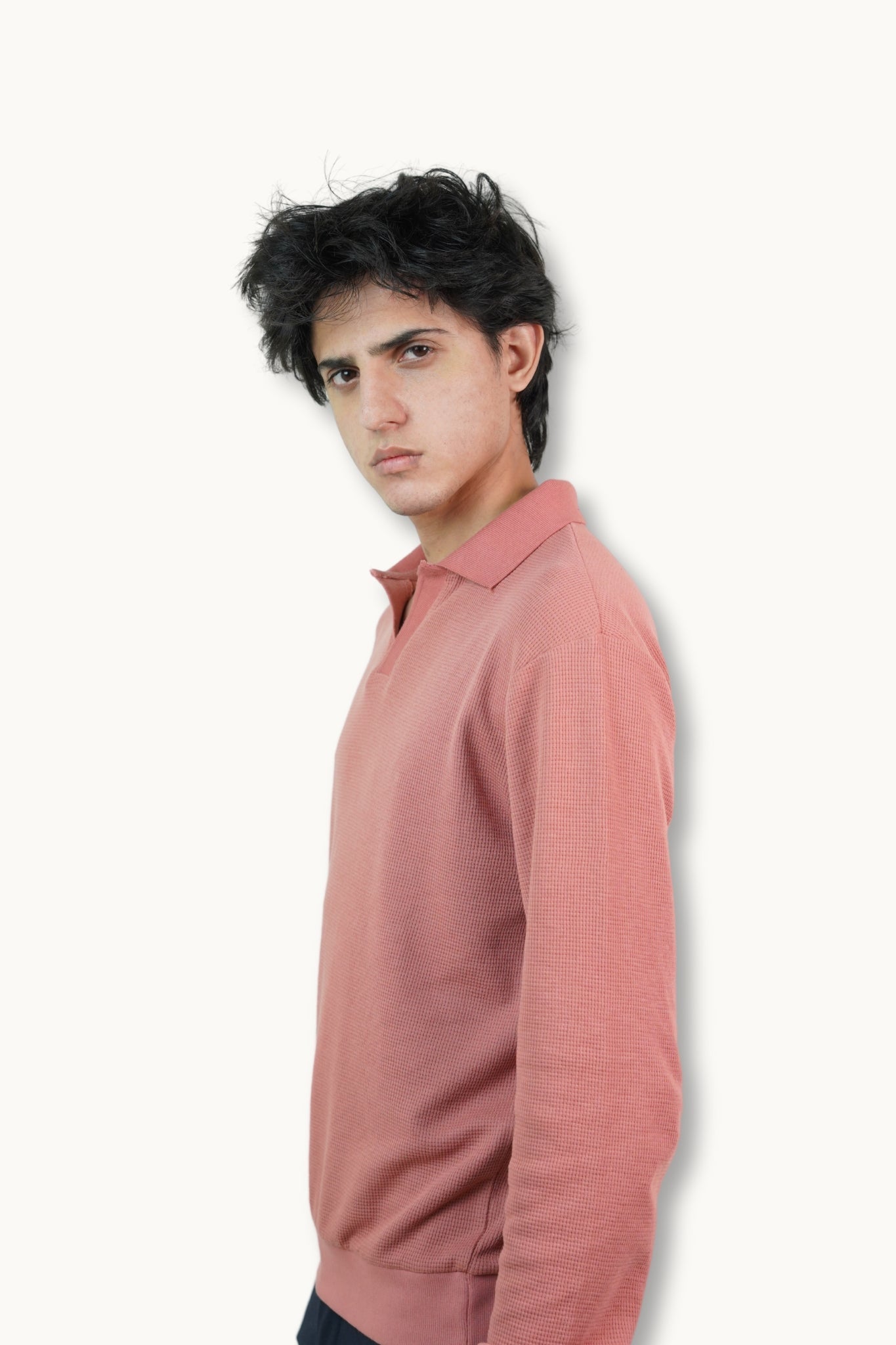 Rose Gold Johnny Collar | Polo